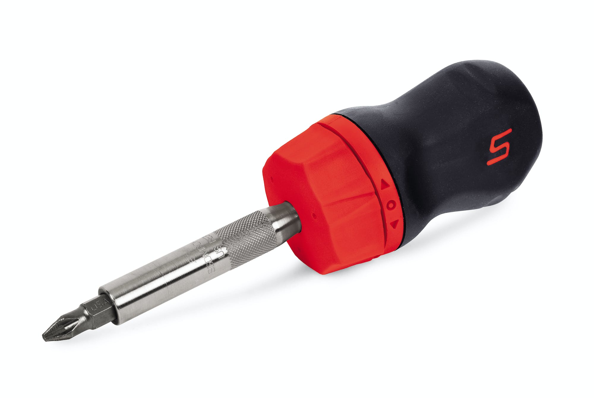 Ratcheting Soft Grip Stubby Screwdriver (Red) | SGDMRC11A Ratcheting Soft Grip Stubby Screwdriver (Red) | SGDMRC11A